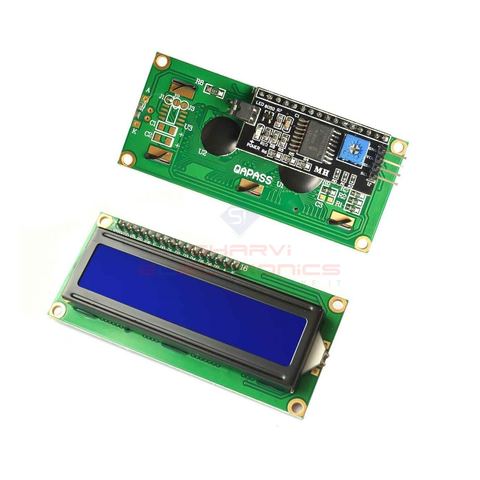 16×2 LCD Display with I2C Interface Module