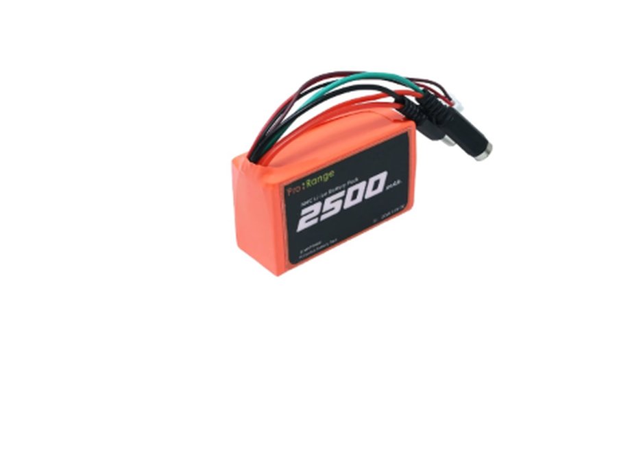 Pro-Range NMC 18650 7.4V 2500mAh 3C 2S1P Li-Ion Battery Pack with DC Jack Male & Female