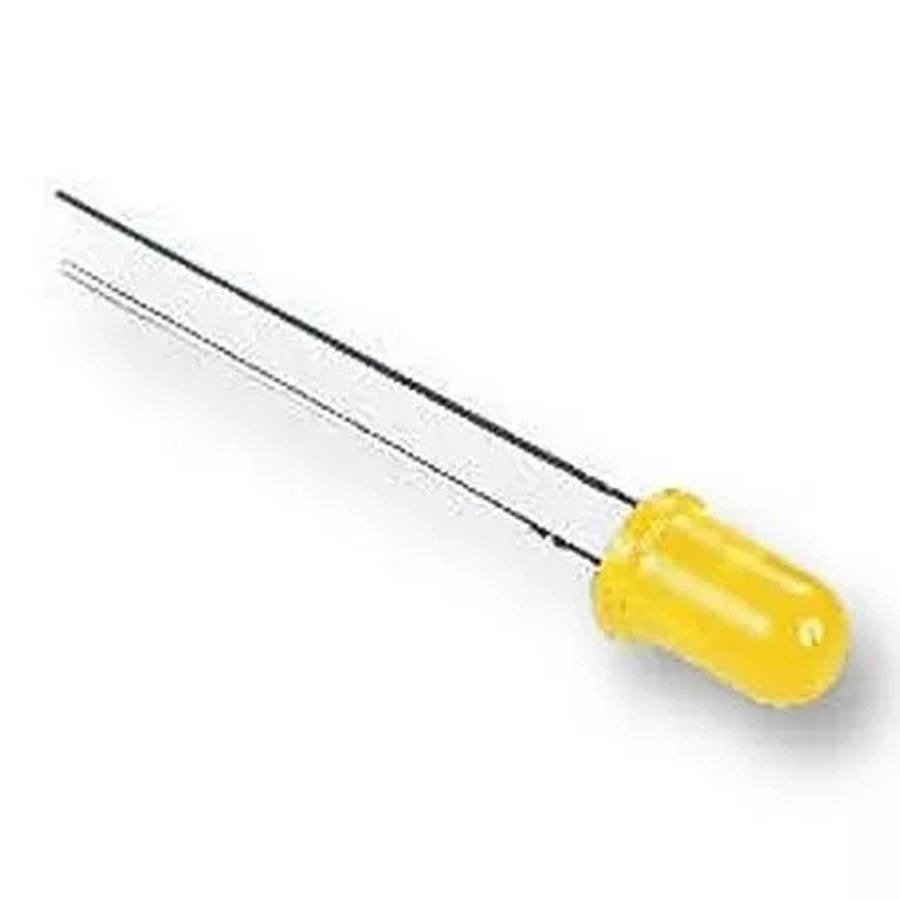 5mm Yellow LED – Diffused