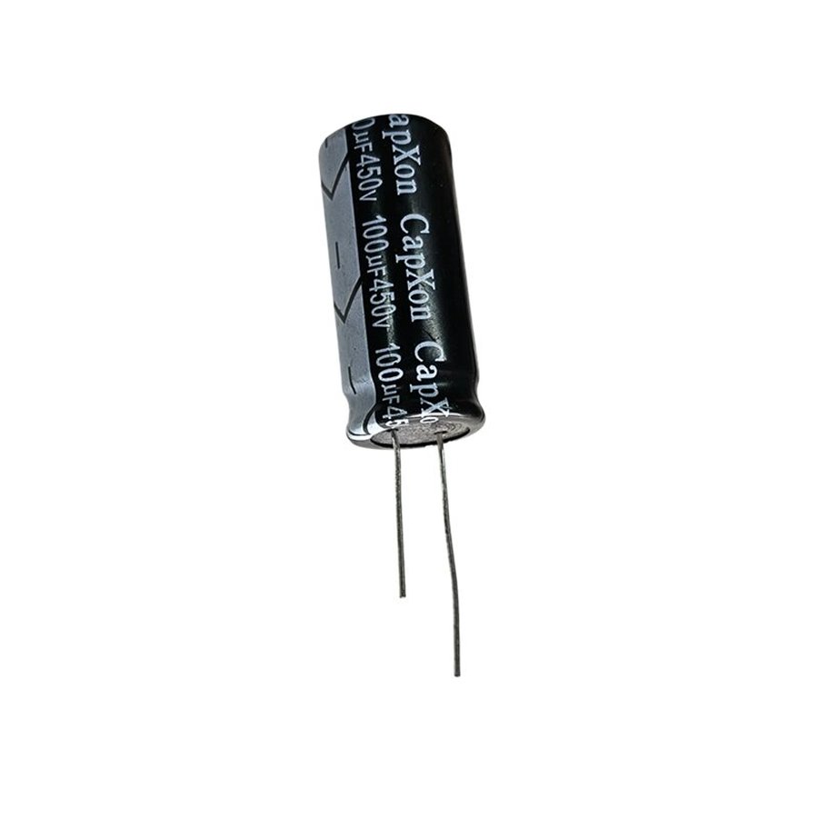100uF 450V Electrolytic Capacitor ±20% Tolerance 18x42mm 105°C -Capxon