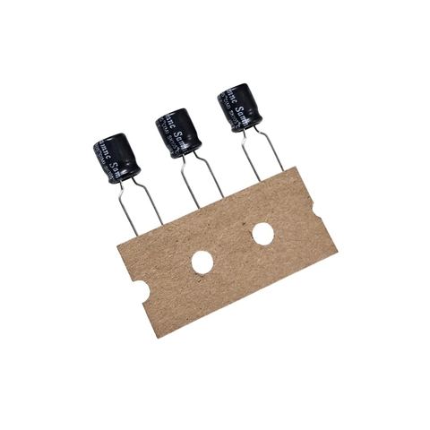 220uF 6.3V Electrolytic Capacitor ±20% Tolerance 105°C 6.3x7mm -5mm Pitch