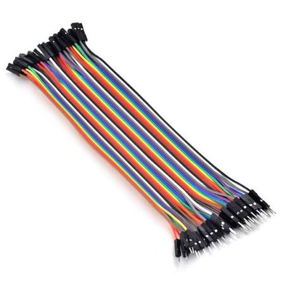 Male to Female Jumper Wire Connector – 40 Pieces