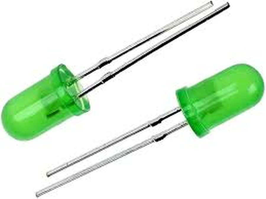 5mm Green LED – Diffused