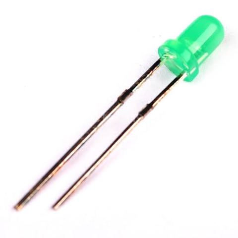 5mm Green LED – Diffused