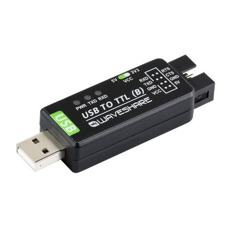 Waveshare Industrial USB TO TTL Converter Original CH343G Onboard Multi Protection And Systems Support