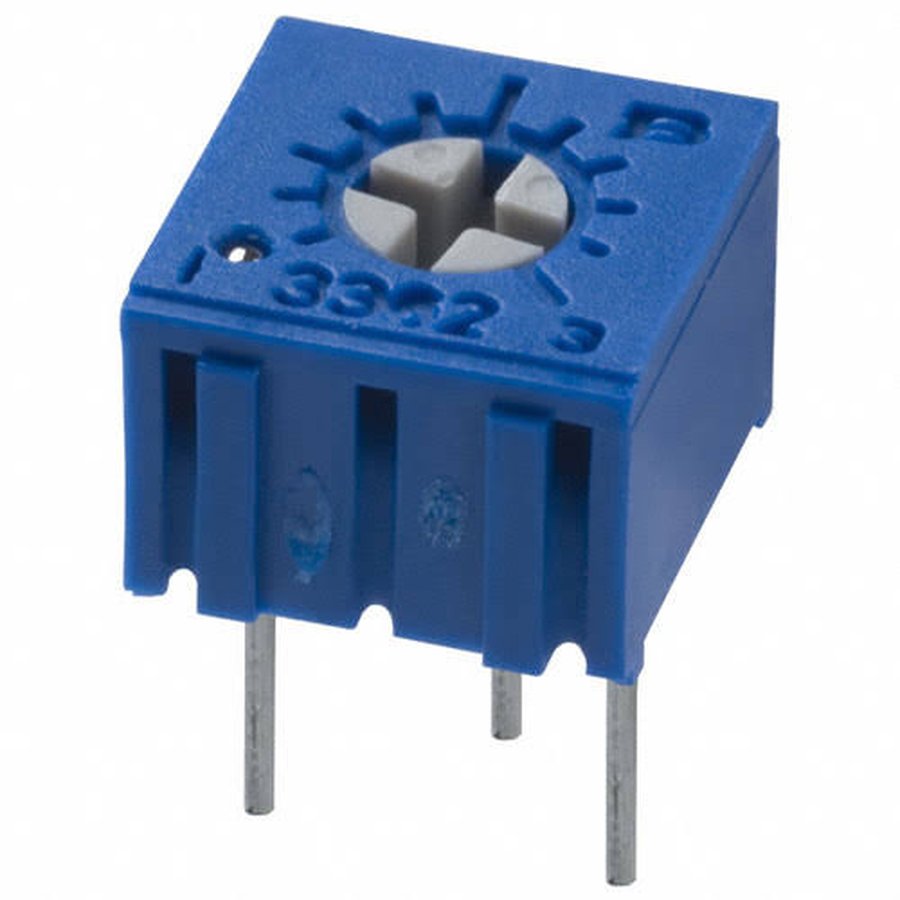 10K Ohm 500mW Single Turn Cermet Trimmer Potentiometer 3362P-1-103LF – Through Hole