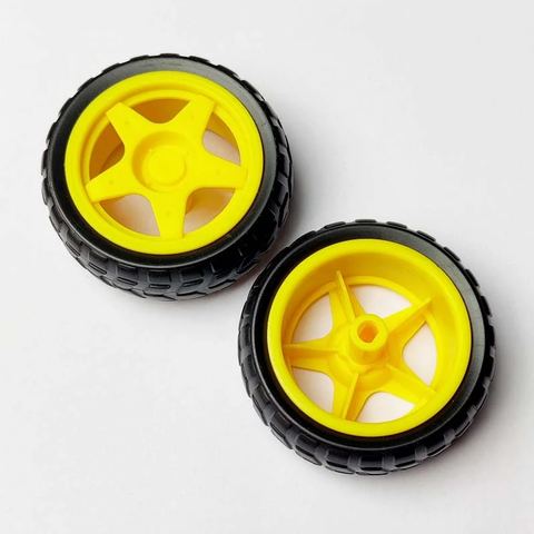 Blue Tracked Rubber Wheel for BO Motor 65mm x 26mm
